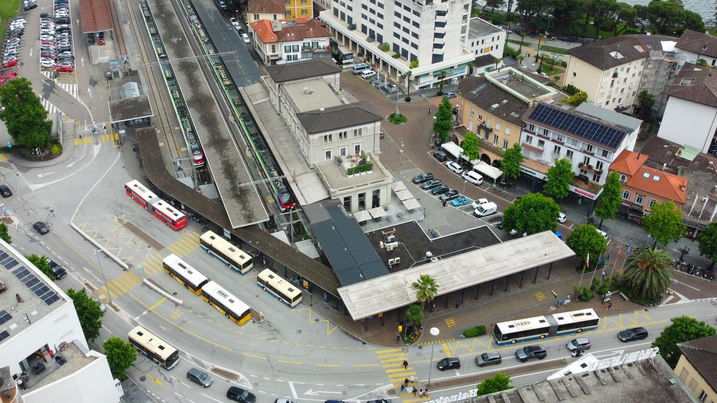 Si decide oggi alle urne il futuro aspetto del comparto della stazione ferroviaria di Locarno-Muralto