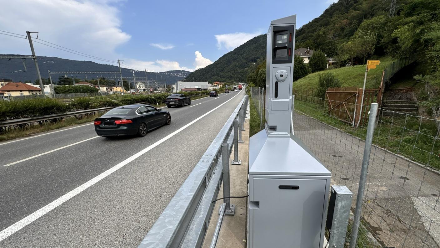 Un controllo della velocità in autostrada