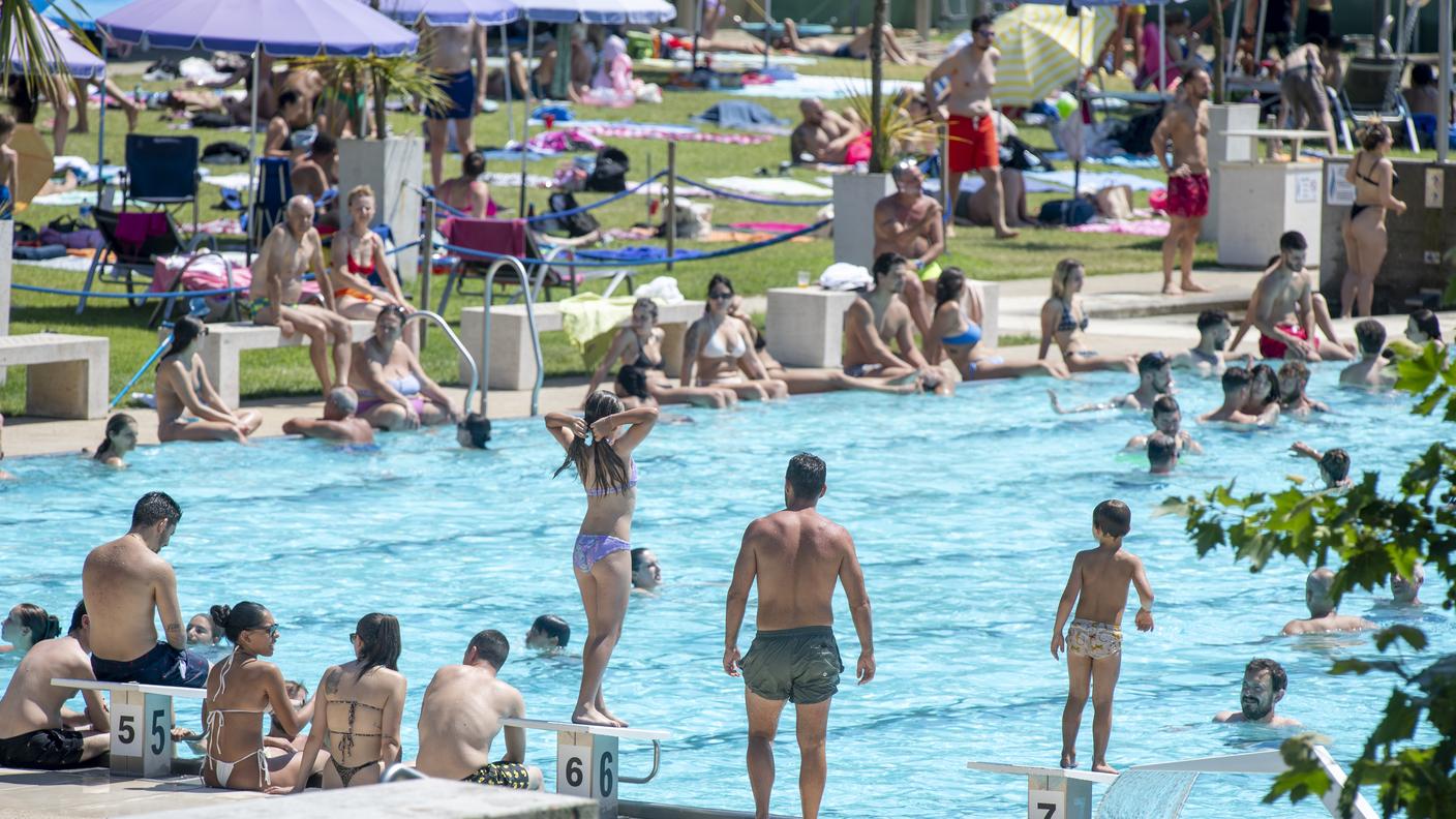 Nella foto bagno pubblico ticinese
