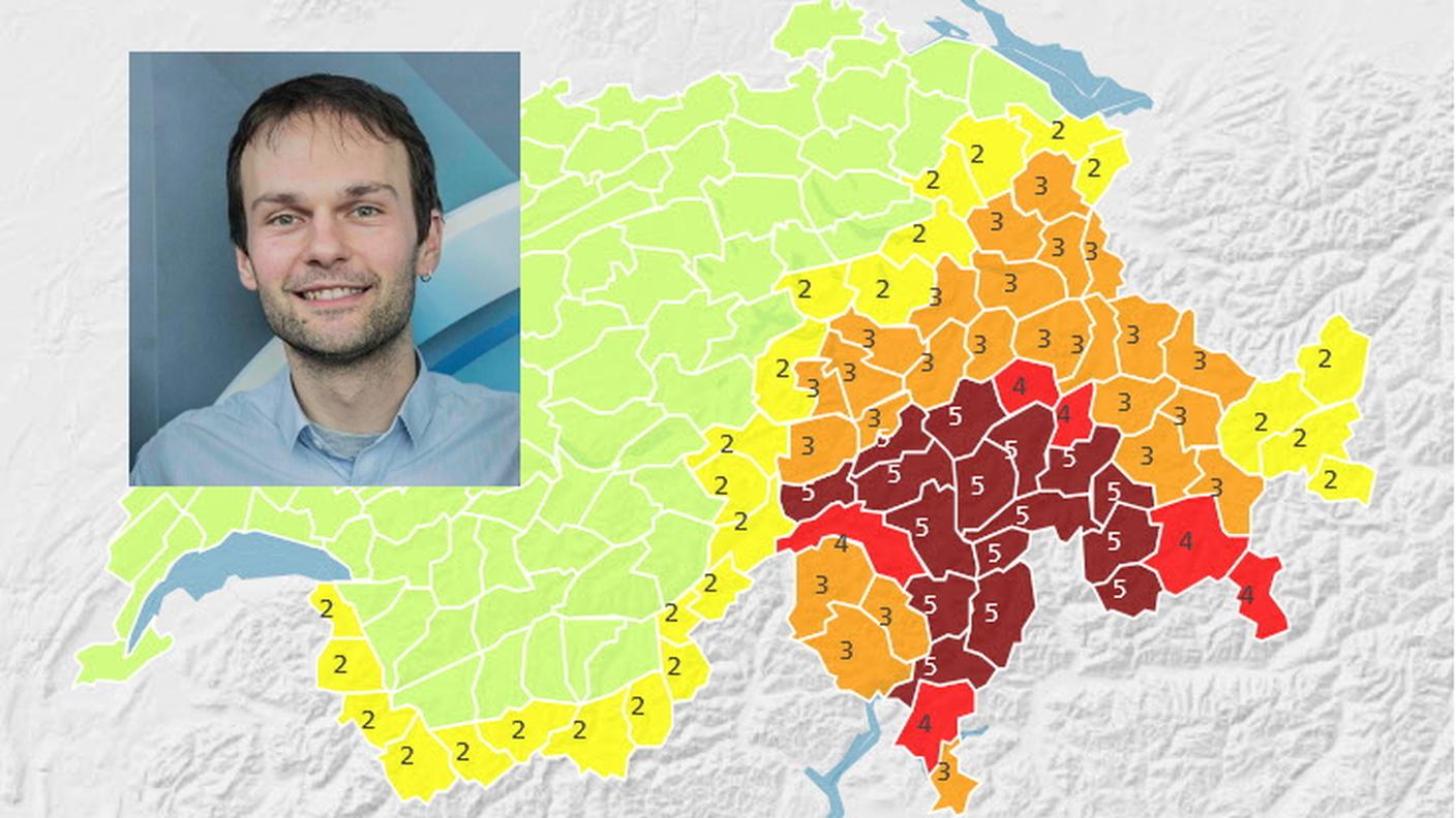 Allerta 5 su gran parte della regione alpina a cavallo tra Ticino, Uri e Grigioni