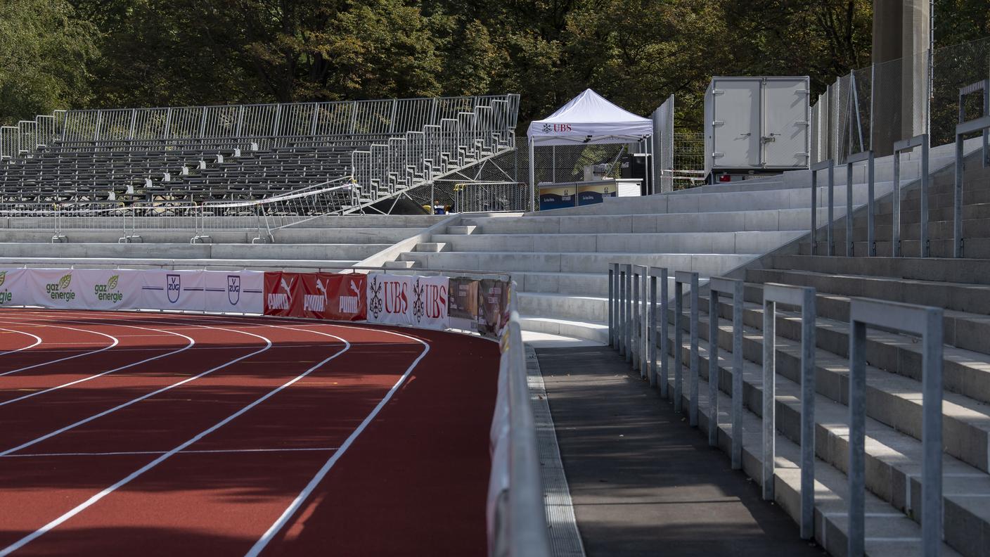 Lo stadio di Bellinzona in un'immagine scattata nel settembre del 2019 