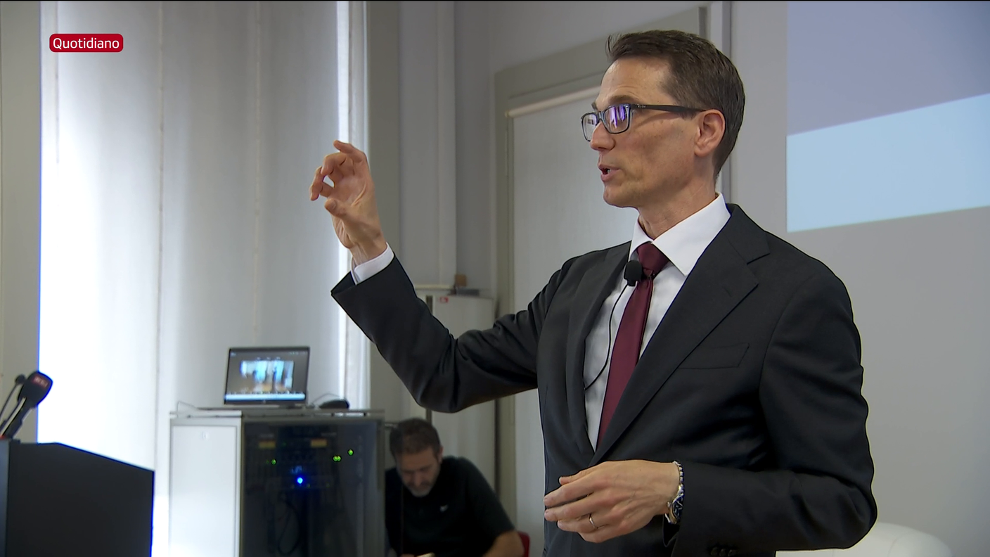 Martin Schlegel durante l'incontro