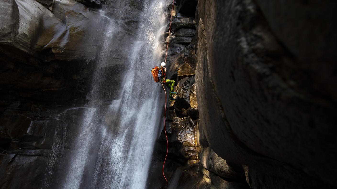 Una zona di canyoning in Riviera
