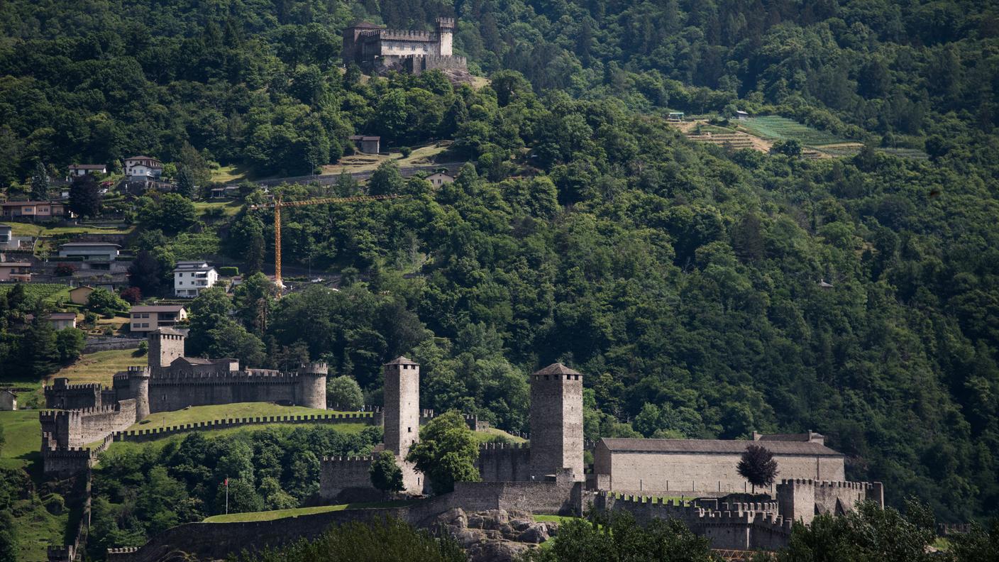 Veduta sulla fortezza di Bellinzona