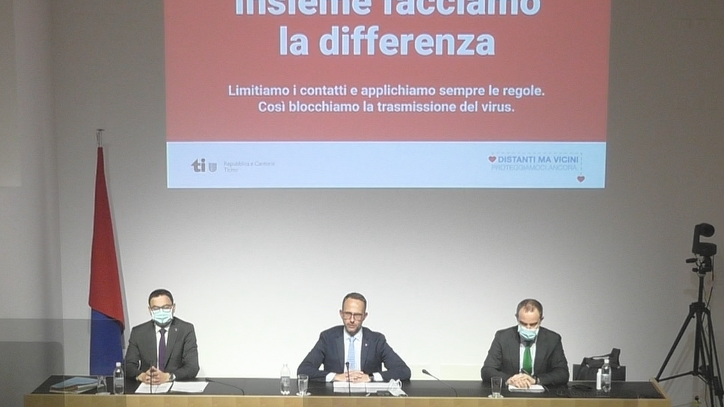 Il momento informativo a Bellinzona