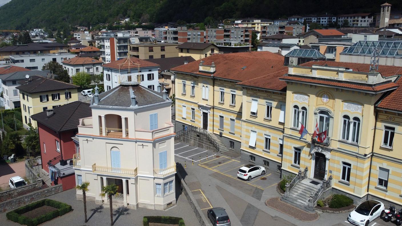 Una veduta del Palazzo comunale di Mendrisio
