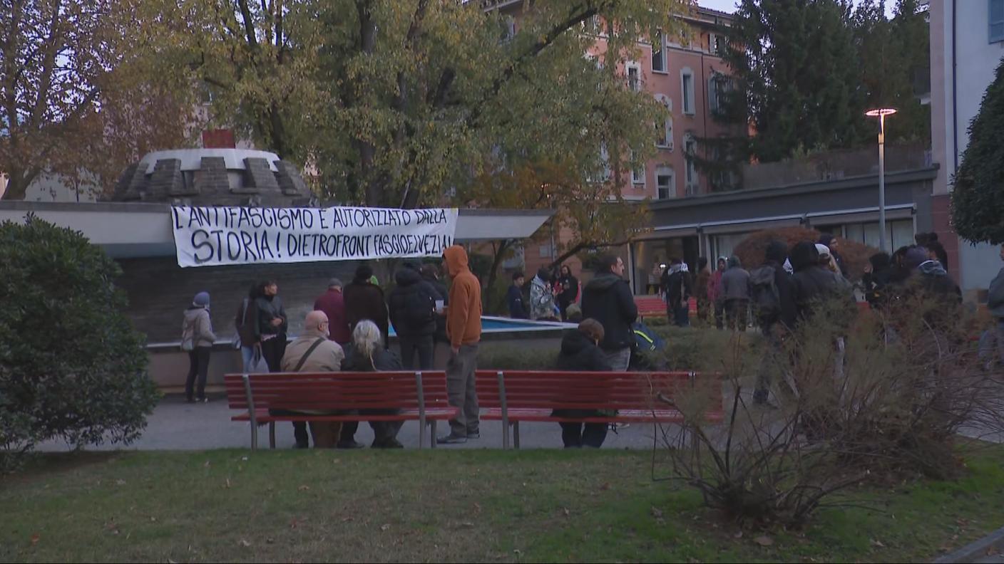 Presidio antifascista a Lugano