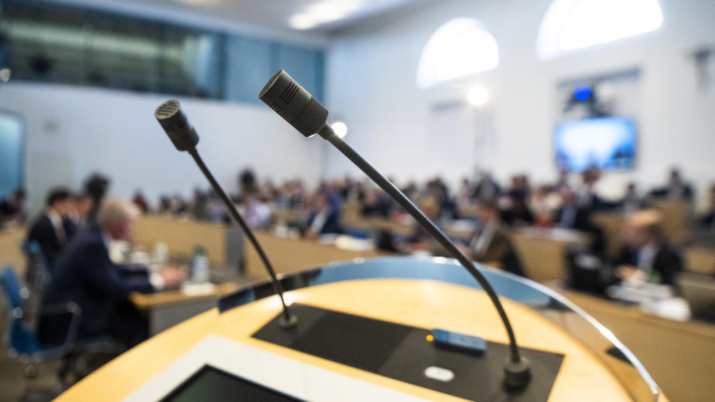 L'aula del Gran Consiglio ticinese