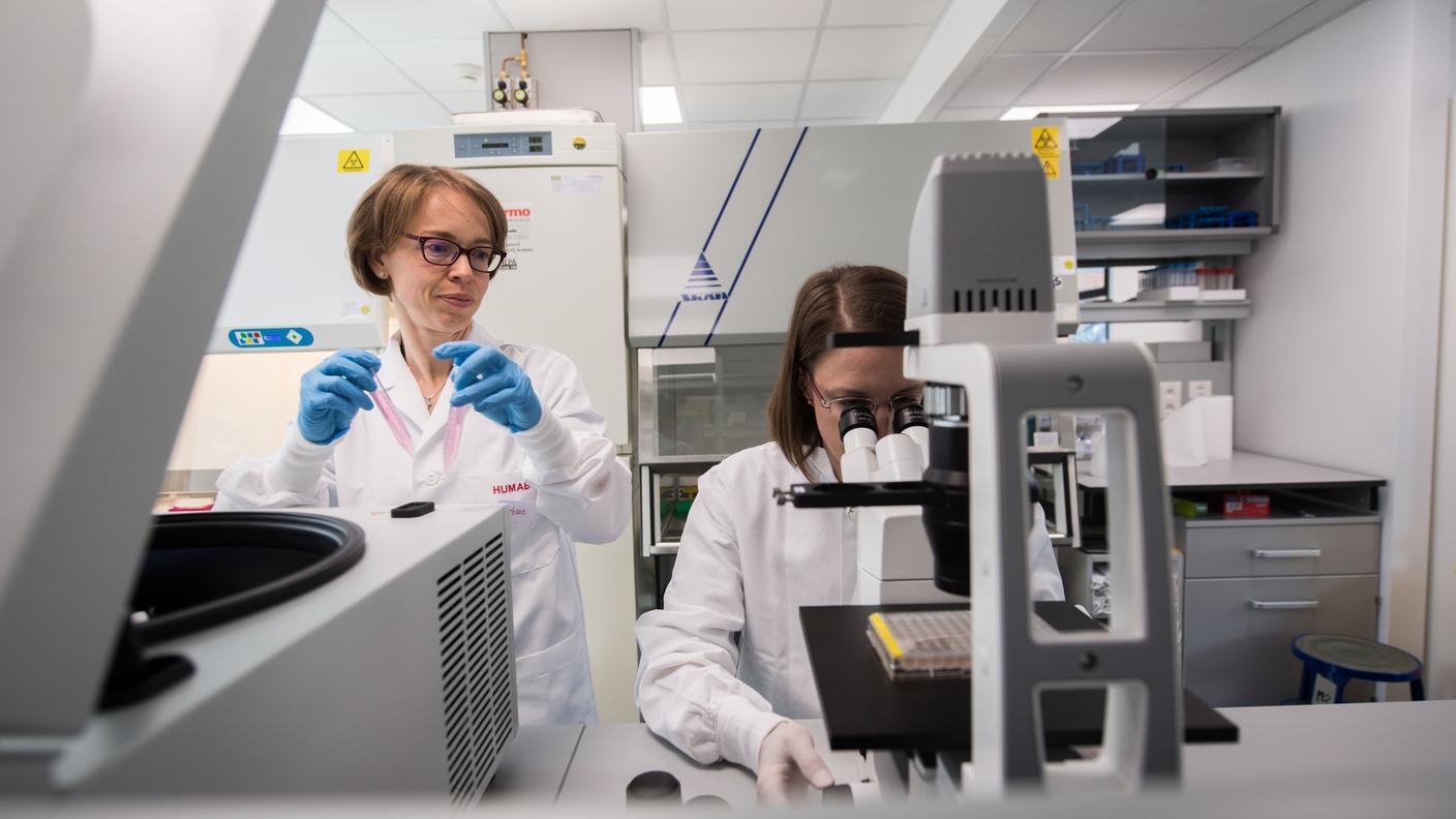 I laboratori della Humabs Biomed a Bellinzona