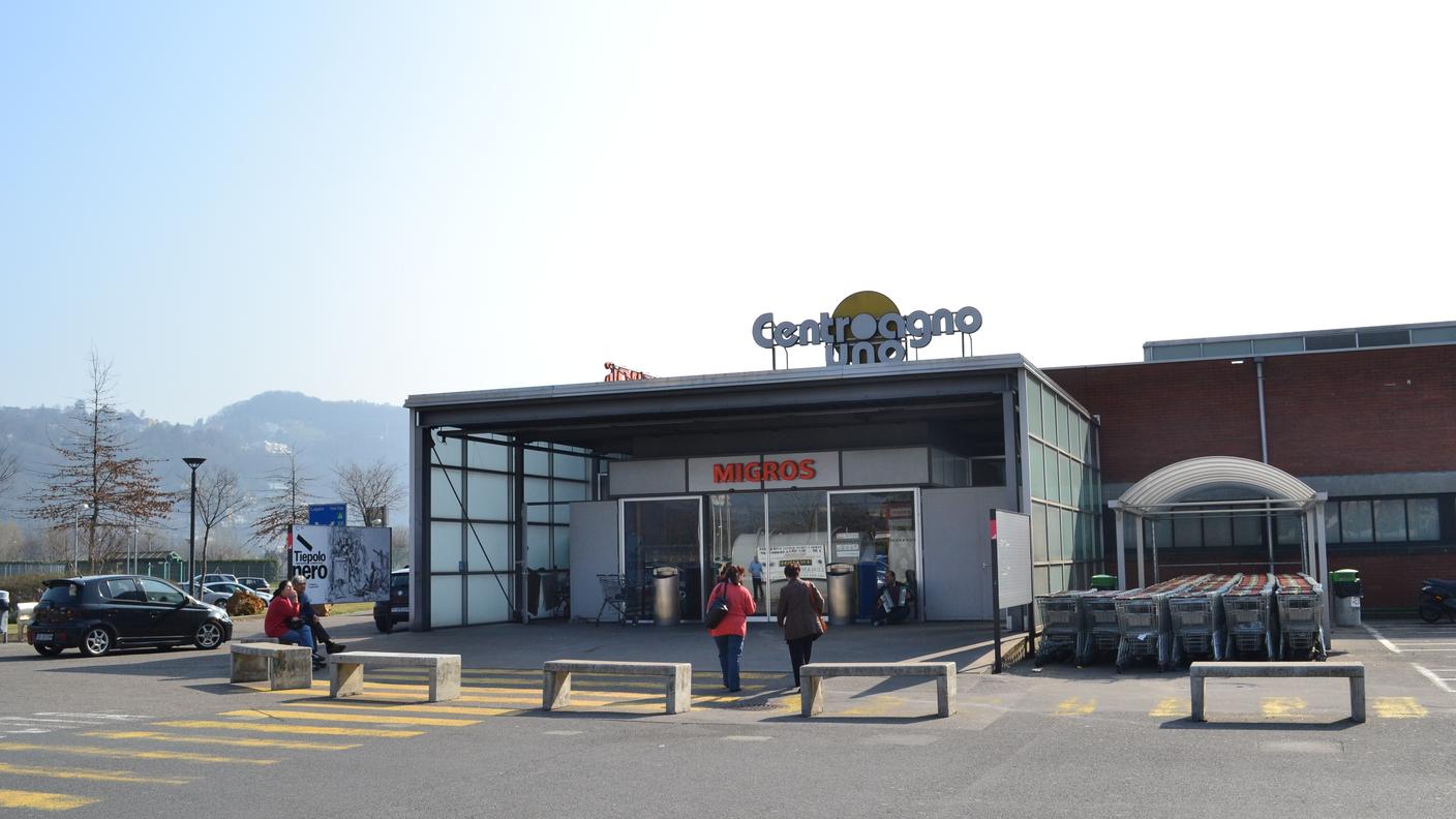 Il Centro commerciale Migros di Agno