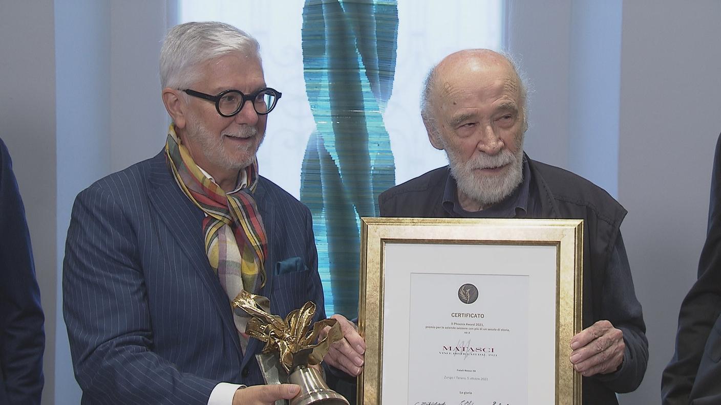 Mario Matasci ha ritirato il premio