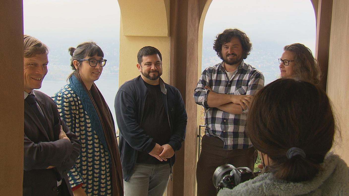 I cinque promotori. Da sinistra: Boas Erez, Sophie Maffioli, Edo Carrasco, Damiano Merzari e Monique Bosco-von Allmen