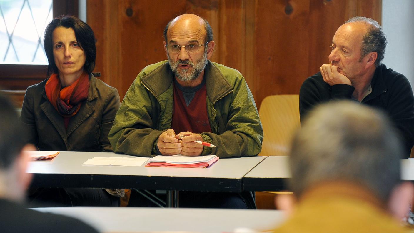 I municipali dimissionari Cinzia Fibbioli-Rigotti e Giovanni Gobbi