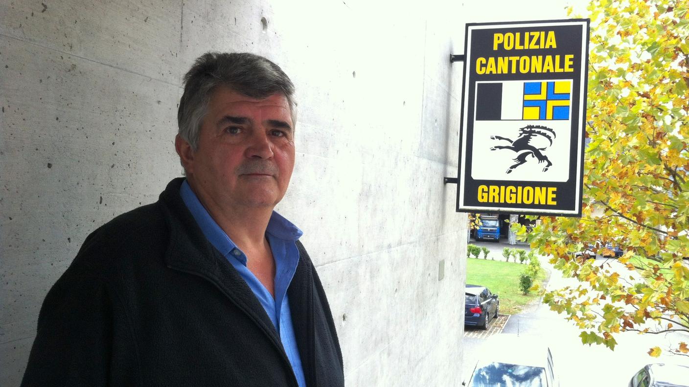 Paolo Annoni ritratto l'ultimo giorno di lavoro al posto di Roveredo. Dal primo novembre il nuovo caporegione sarà William Kloter.