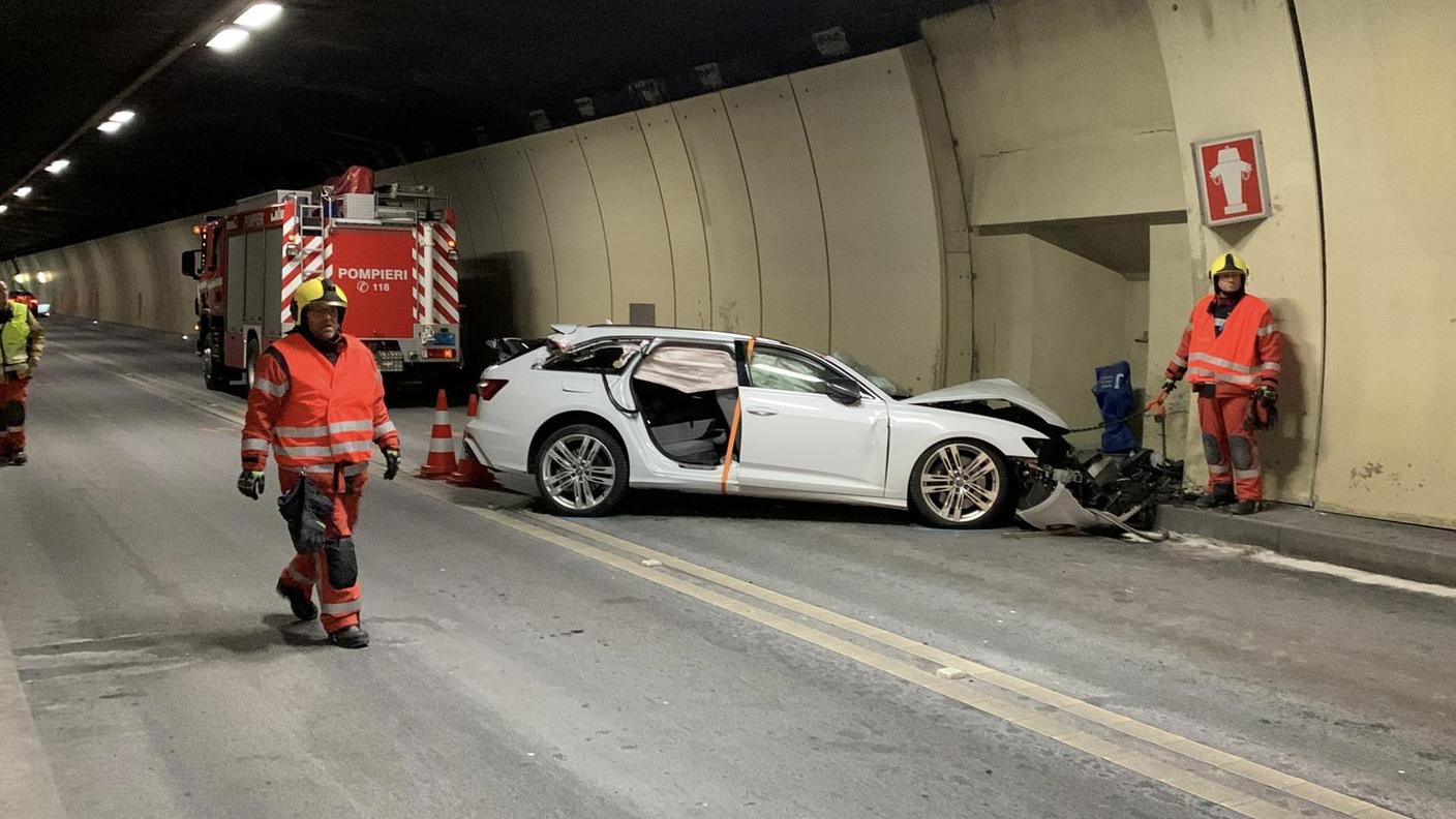 La vettura coinvolta nell'incidente