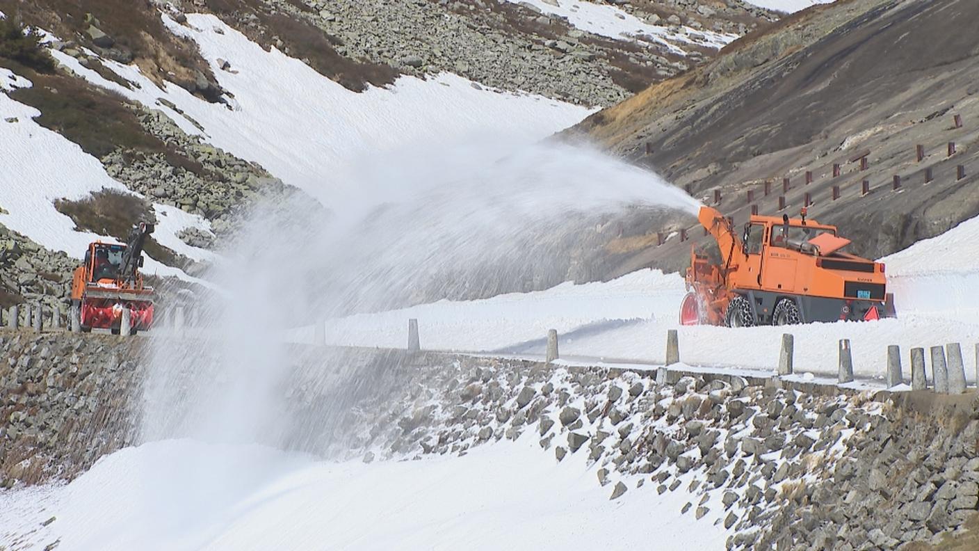 La penuria di neve in quota ha permesso di iniziare prima i lavori