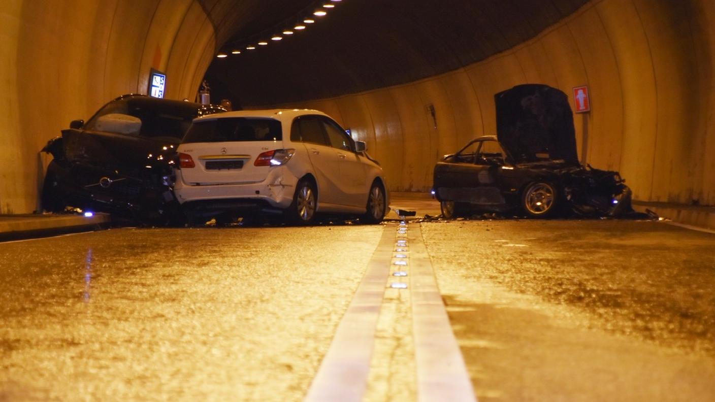 Le vetture coinvolte nell'incidente