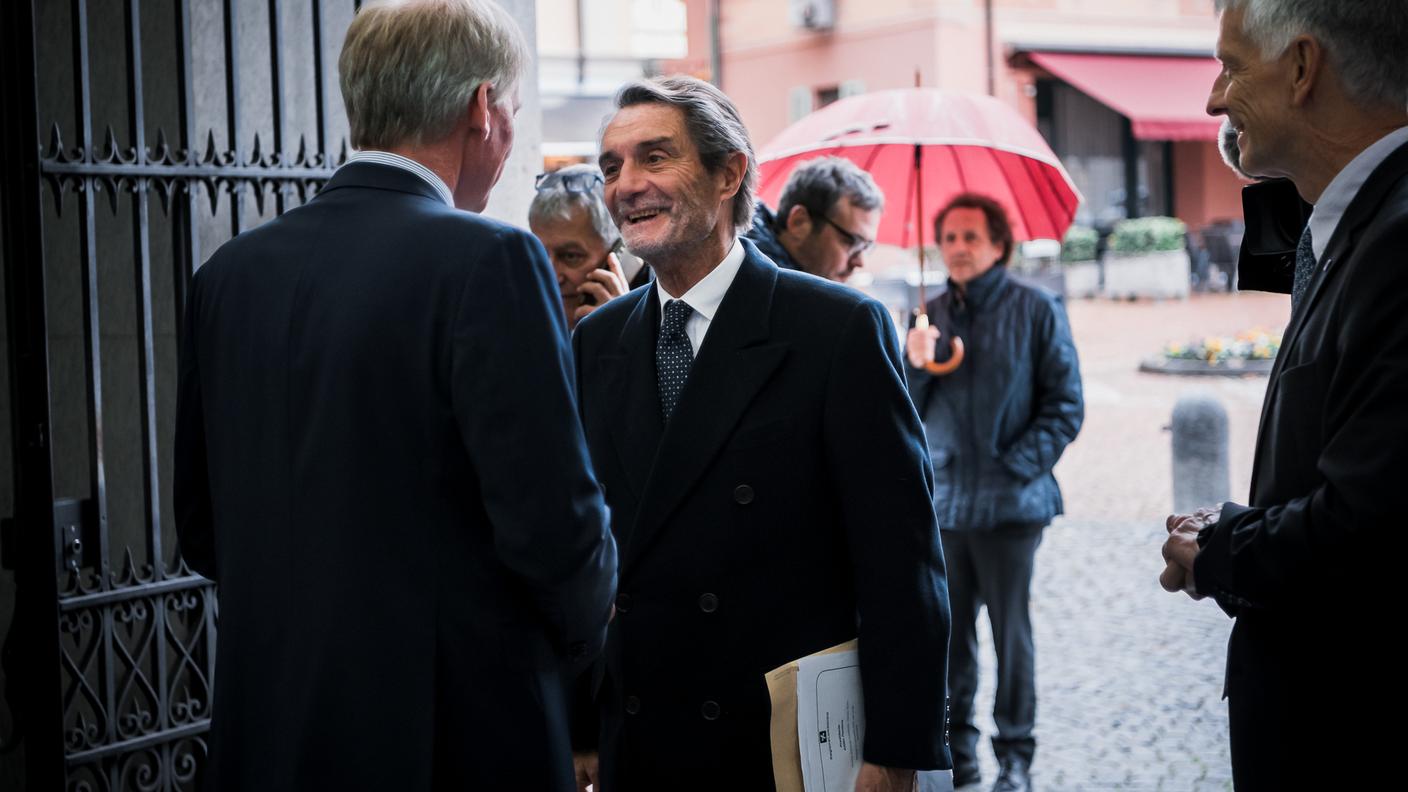 Claudio Zali riceve il presidente lombardo Attilio Fontana