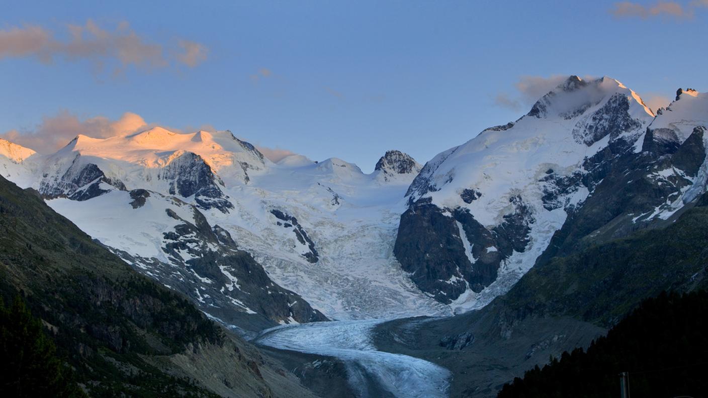 Un'immagine del ghiacciaio del Morteratsch 