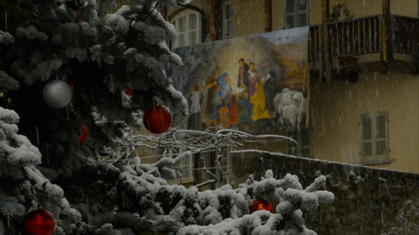 La nevicata del 9 dicembre nel Luganese.