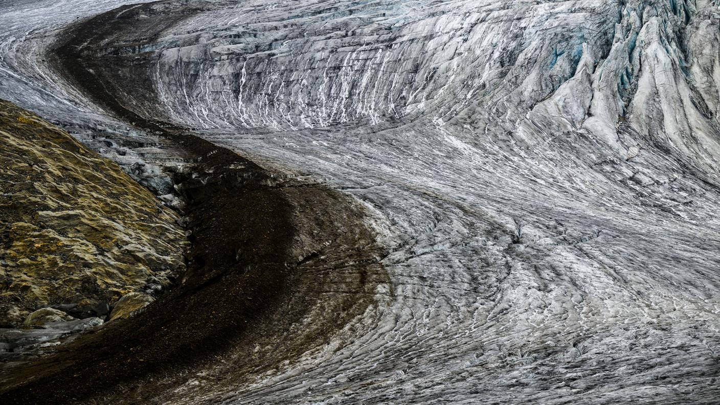 Il ghiacciaio del Gries in una foto del settembre scorso