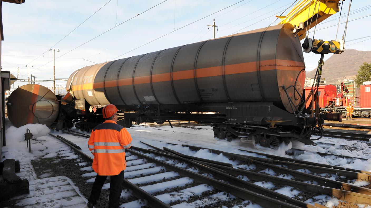 Il luogo dell'incidente ferroviario