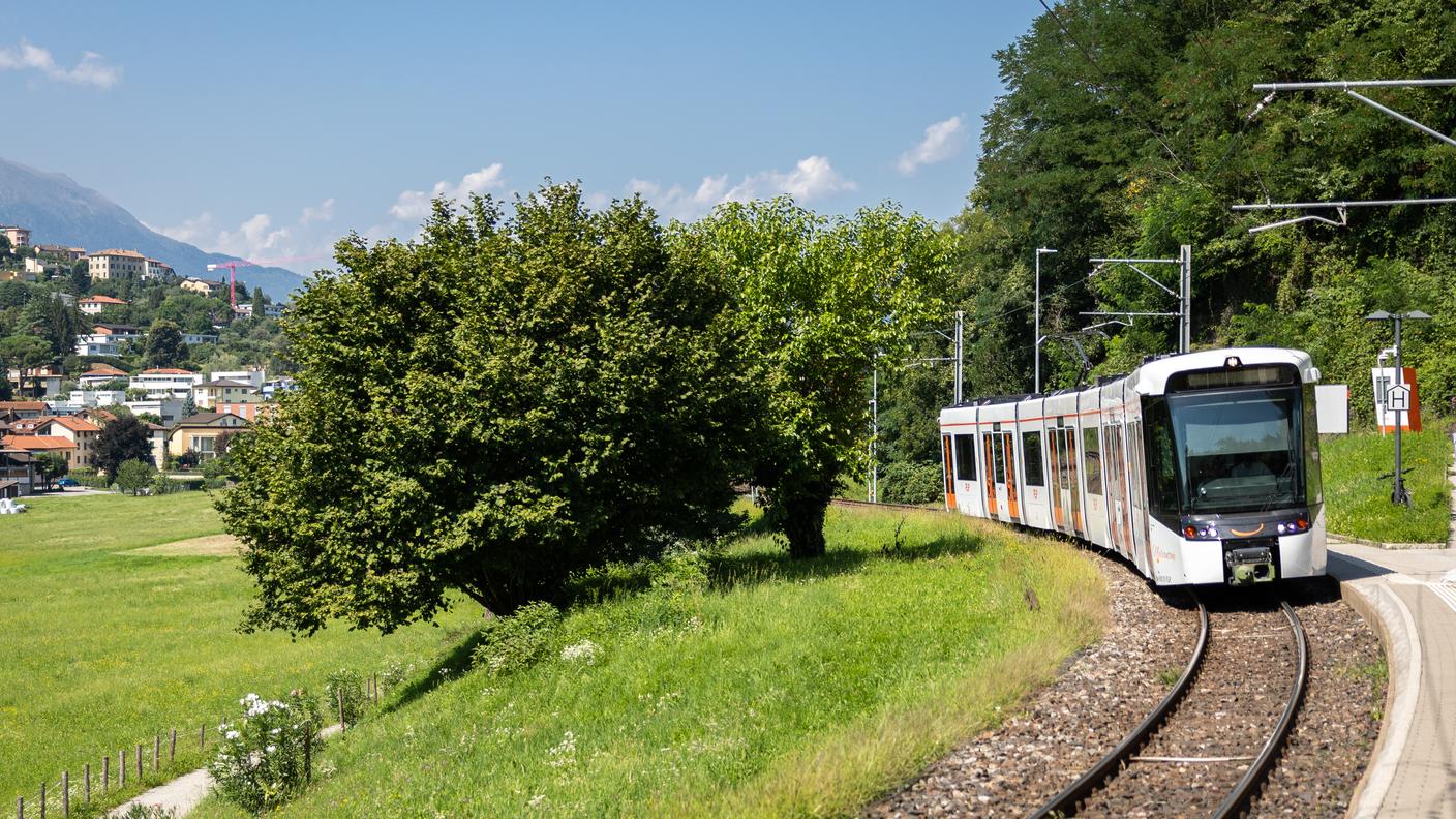 La linea di collina da Bioggio oggi raggiunge Lugano passando per Muzzano e Sorengo