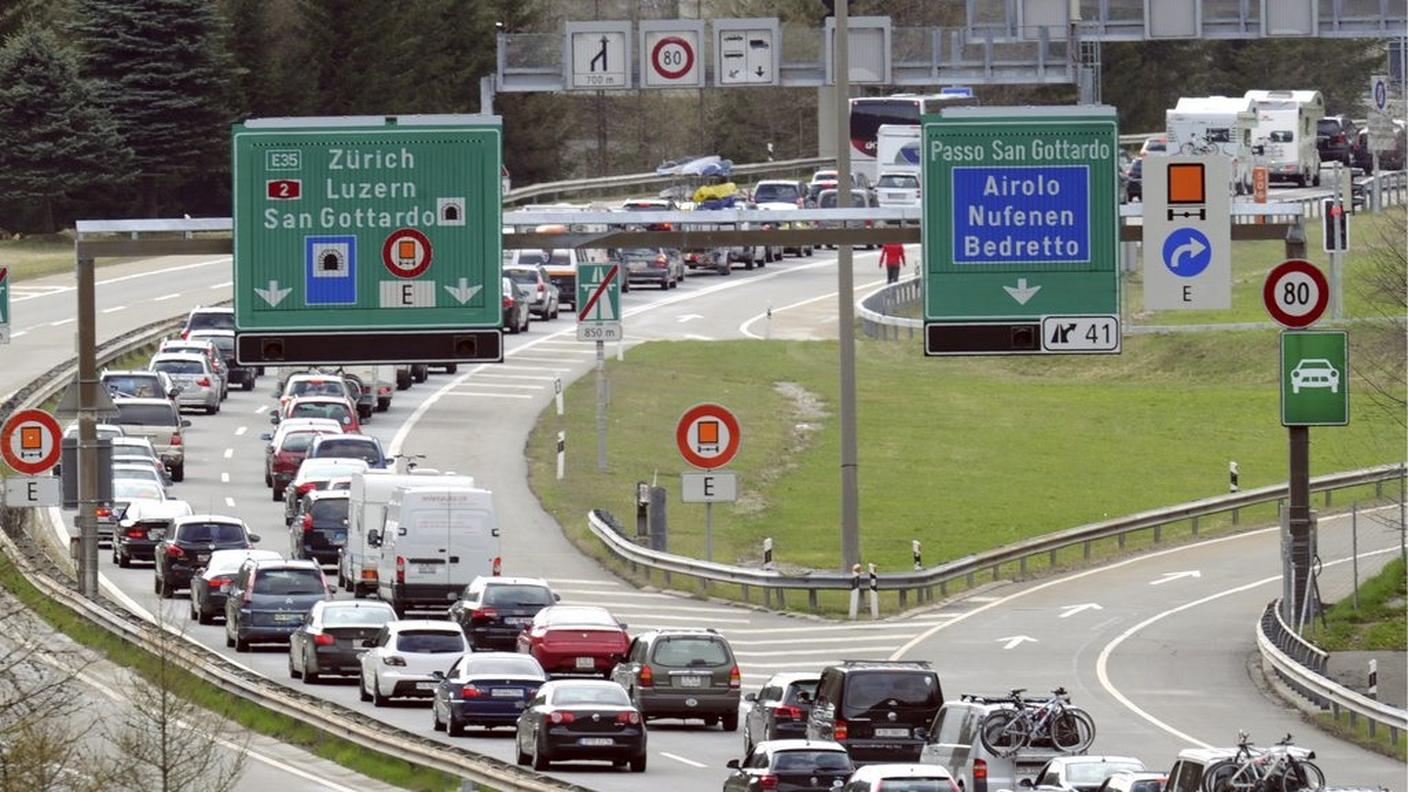 Il portale sud del San Gottardo (foto d'archivio)