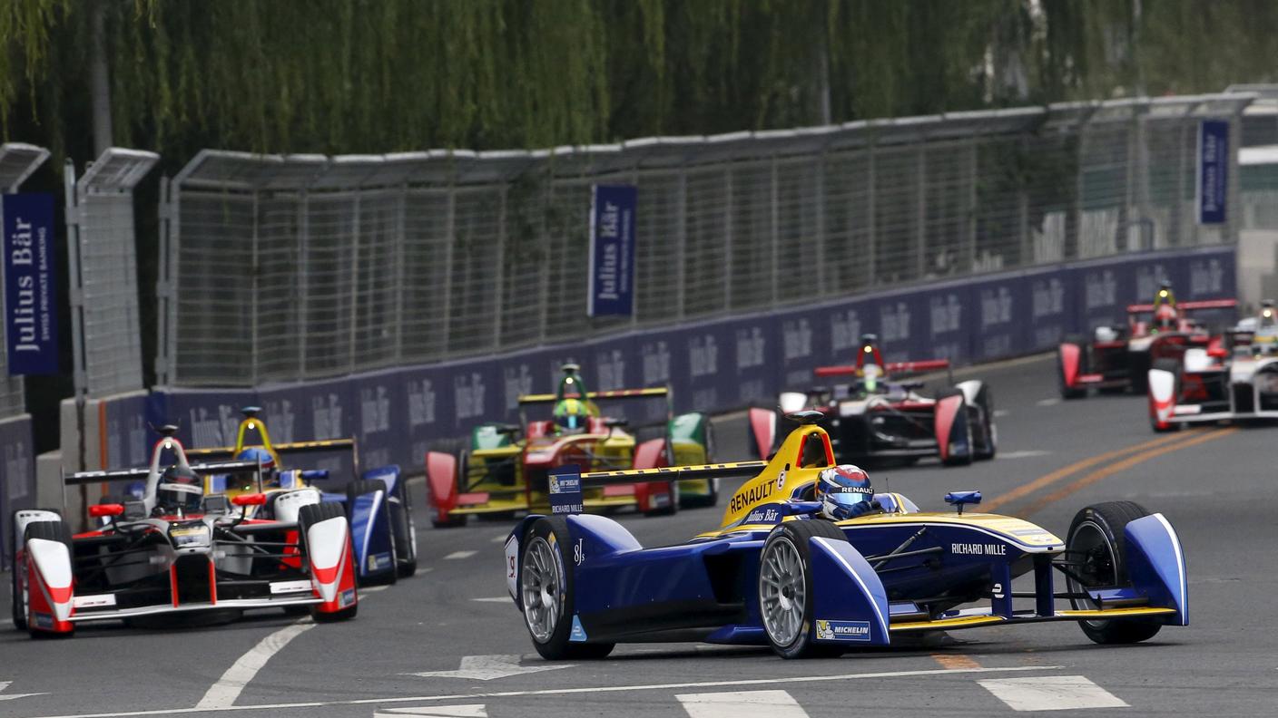 Il PS luganese boccia la Formula E (qui l'elvetico Buemi, 1° a Pechino domenica)