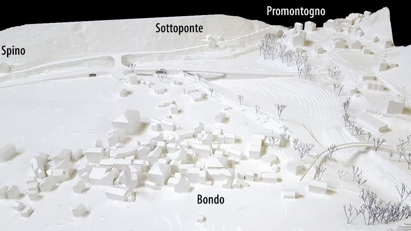 Il modello del progetto vincitore denomiato "strata"