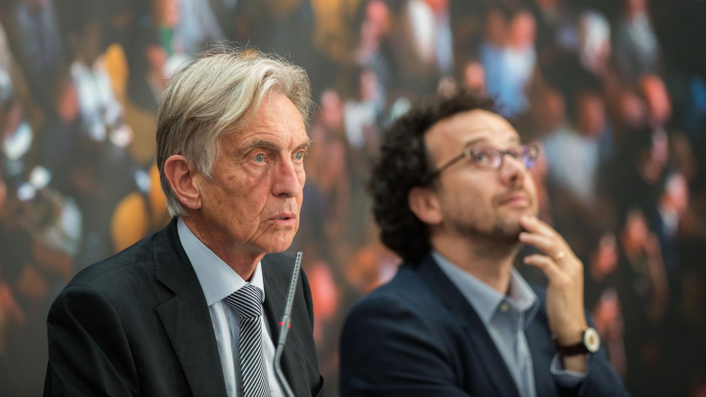 Marco Solari (s) con il direttore artistico Carlo Chatrian