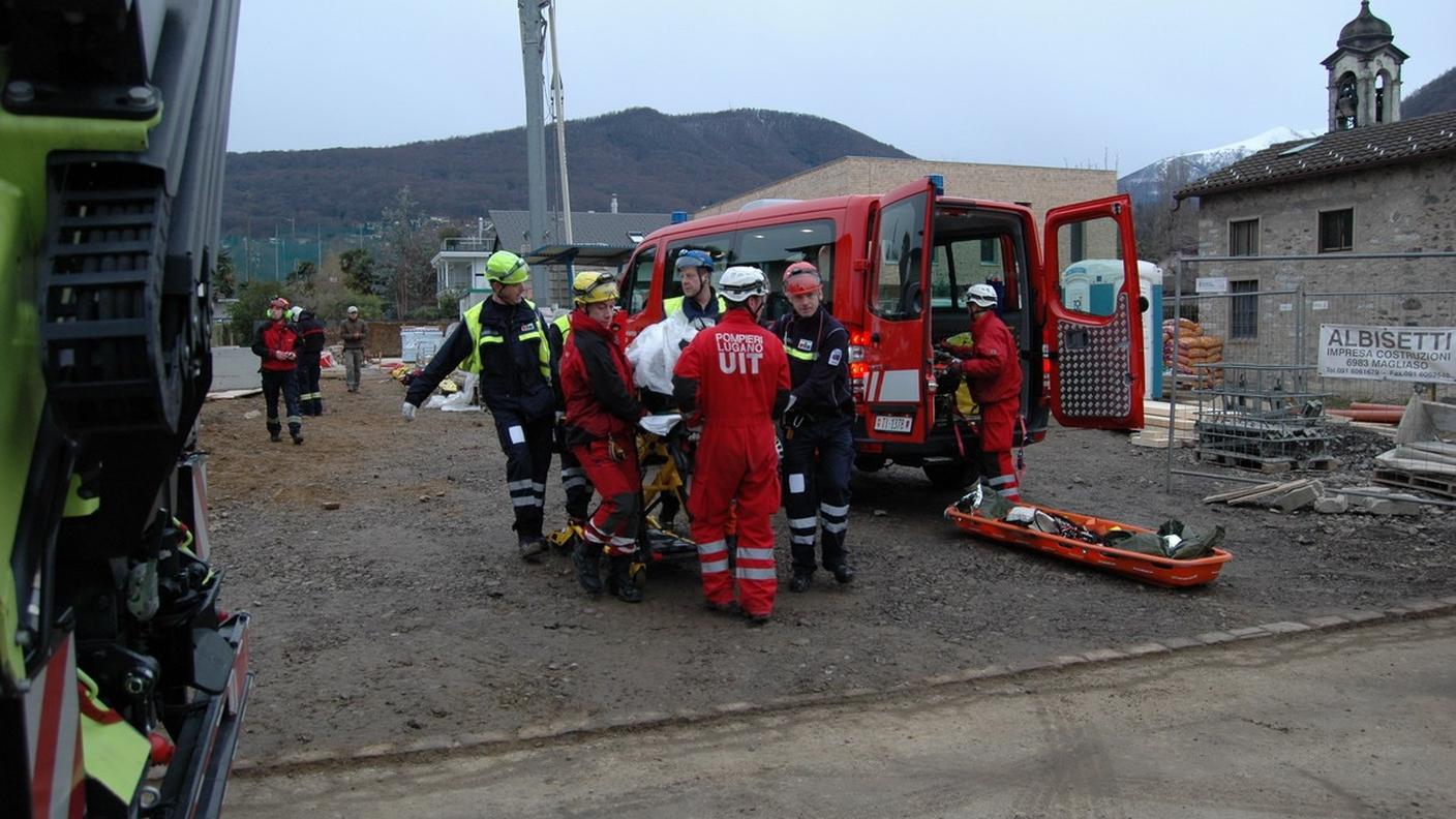 L'incidente è successo in un cantiere