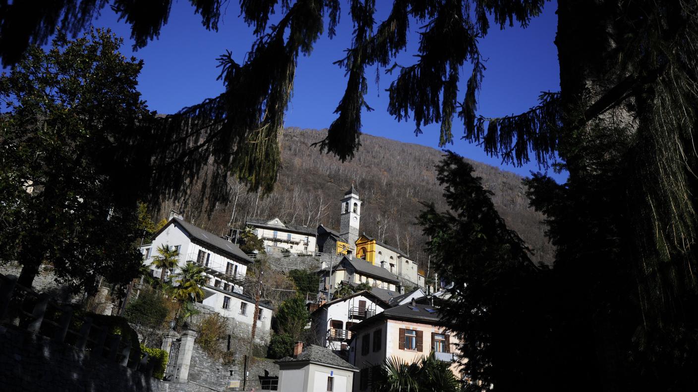 Uno scorcio di Auressio, frazione di Isorno