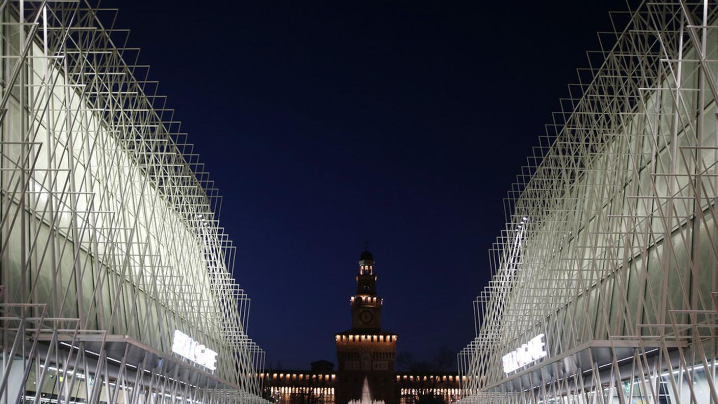 La porta dell'Expo 2015 al Castello Sforzesco di Milano