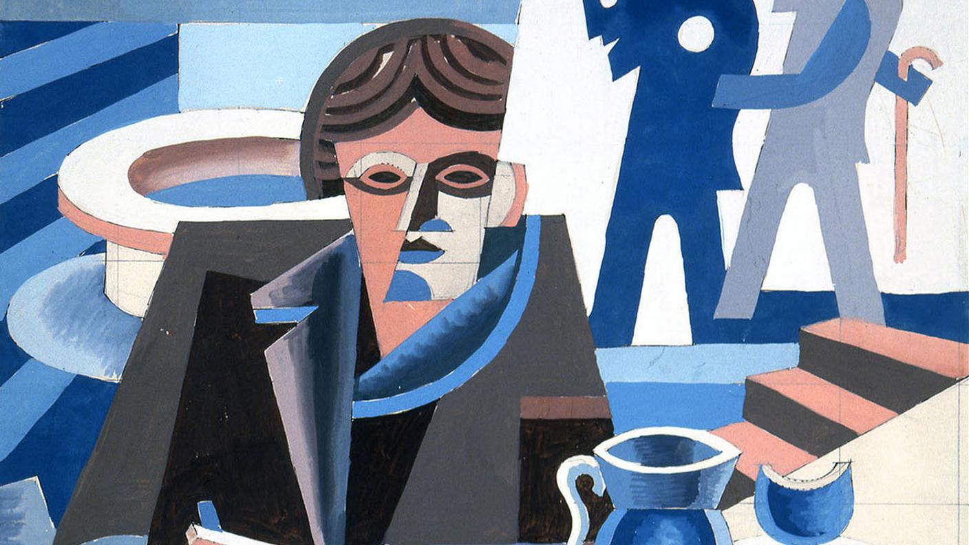 Clavel Gilbert – ritratto, 1918
Tempera e matita su cartoncino
Mart, Museo di arte moderna e contemporanea di Trento e Rovereto Fondo Depero