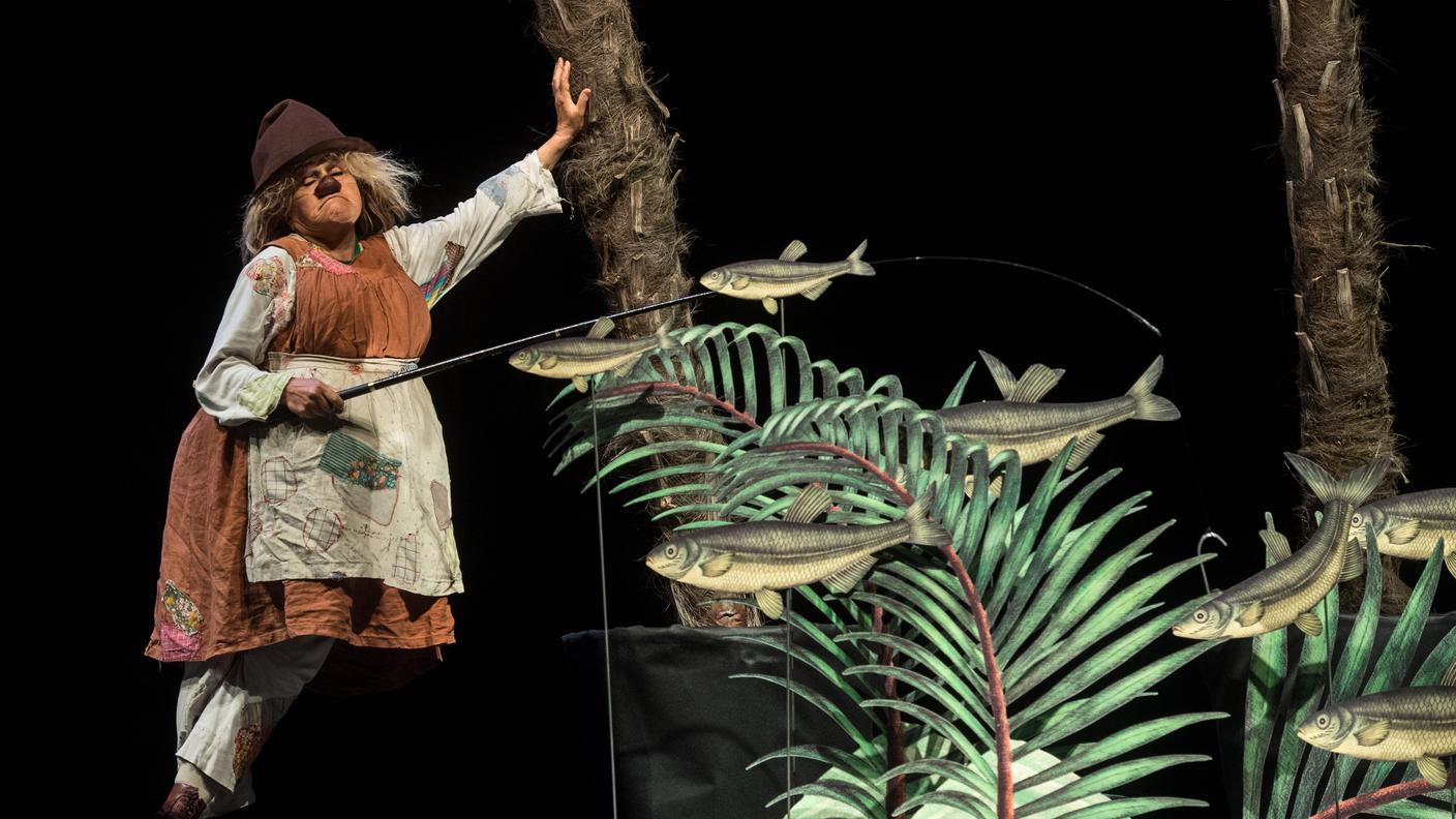 Cerimonia dei Premi svizzeri di teatro 2017. Gardi Hutter durante la sua esibizione