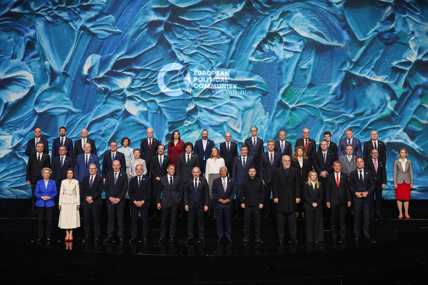 I leader della Comunità Politica Europea (EPC) in riunione a Erevan, Armenia, 4 maggio 2026