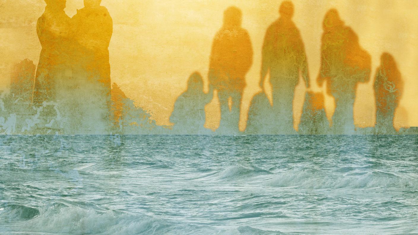 Mare con persone
