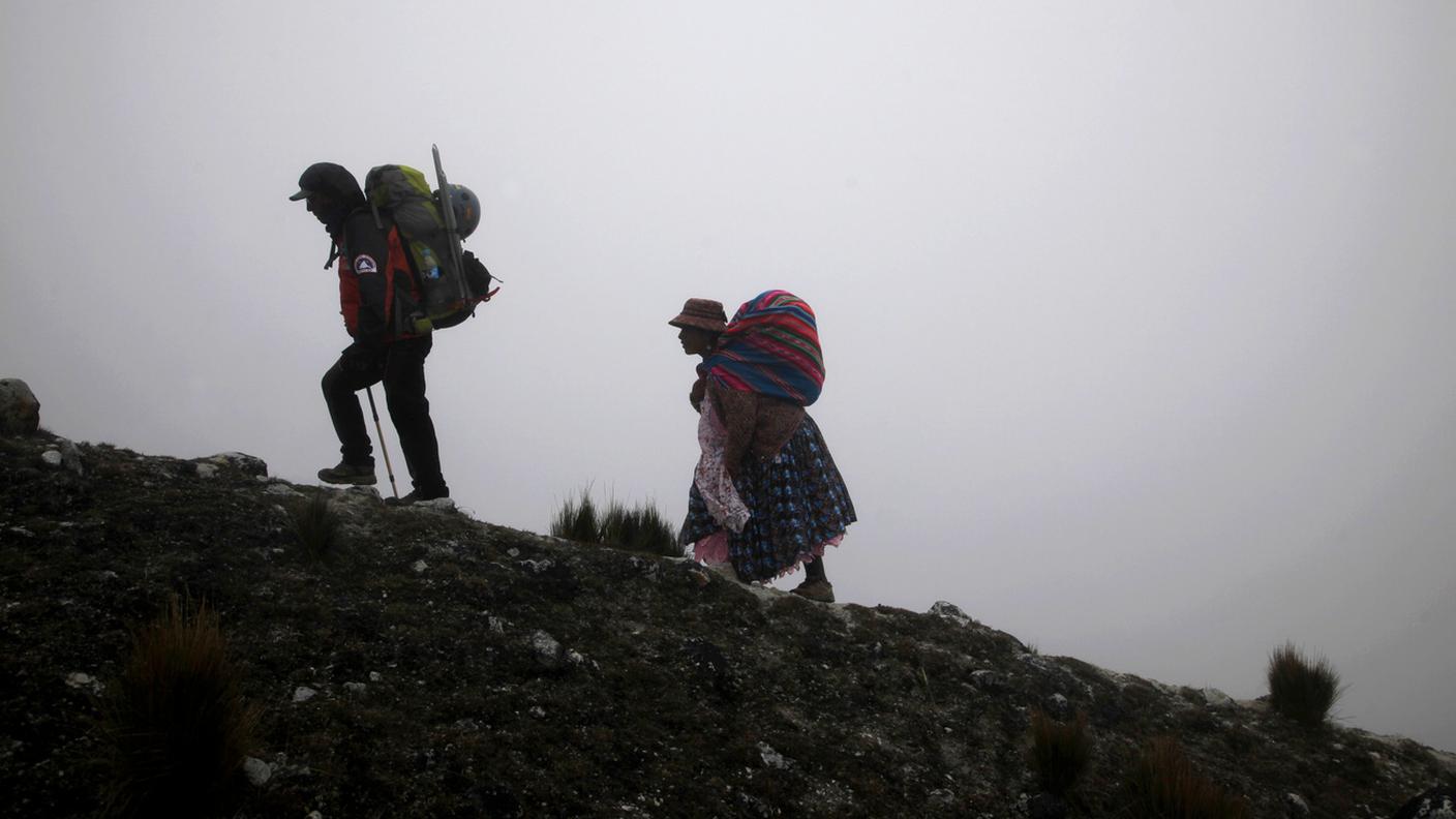 Huayna Potosí, vetta di oltre 6'000 metri sulle Ande boliviane nei pressi di La Paz