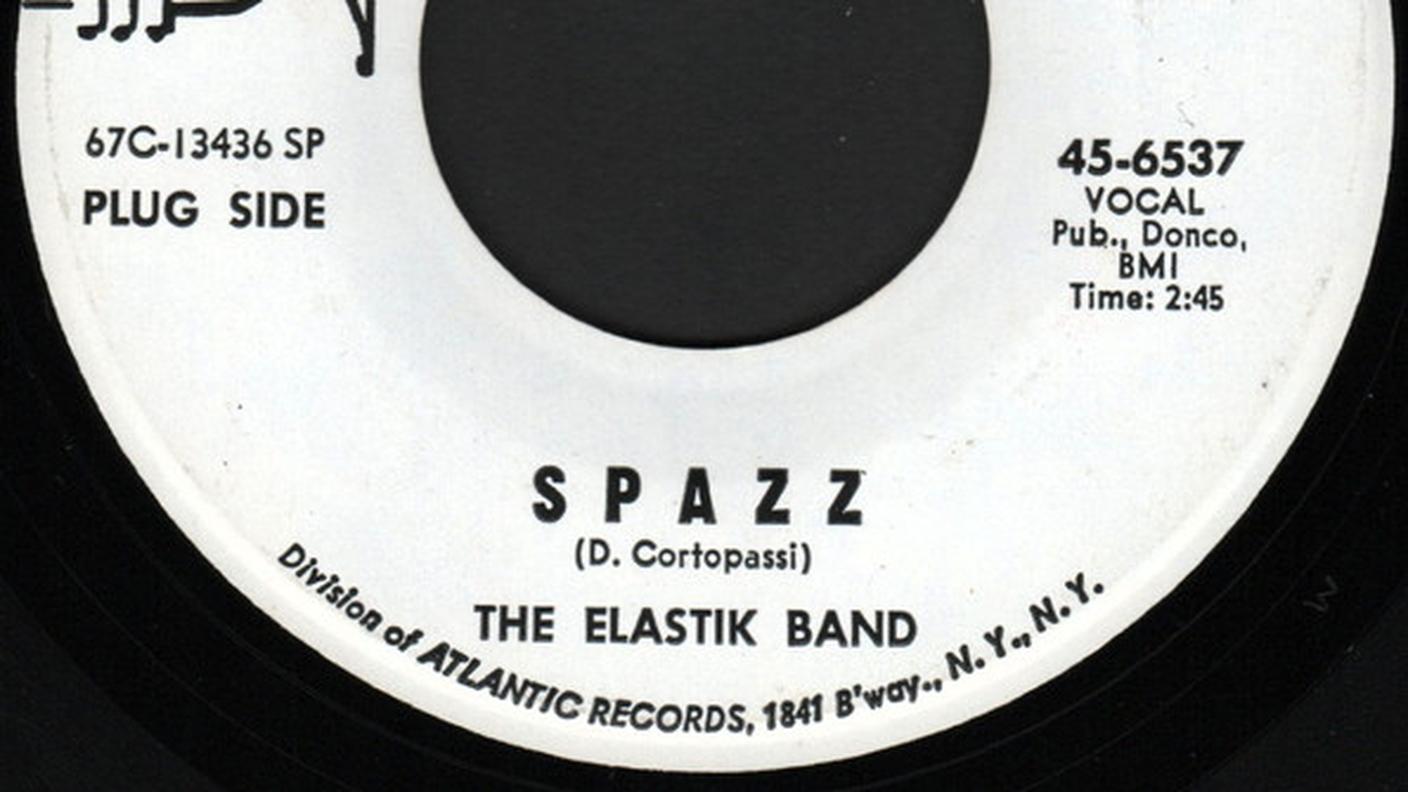 "Spazz" di The Elastik Band, ATCO Records (copertina)