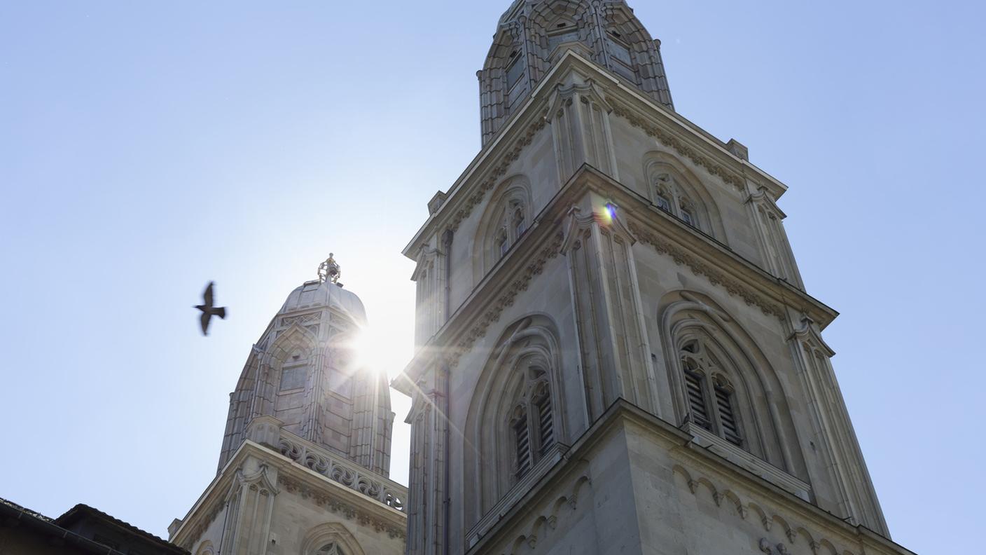 La chiesa Grossmuenster di Zurigo.