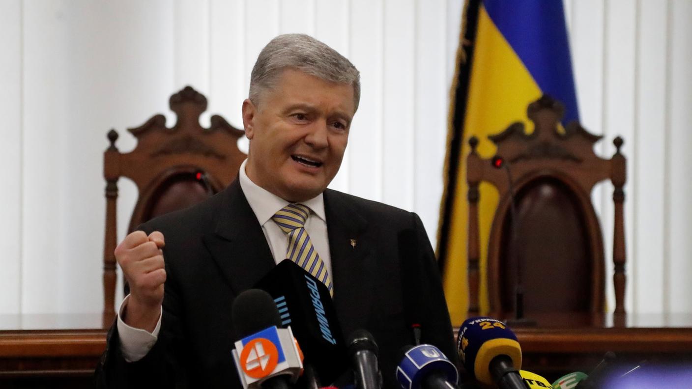 Il presidente Ucraino Petro Poroshenko, la nazione si piazza al 97esimo posto nell'indice della libertà di stampa