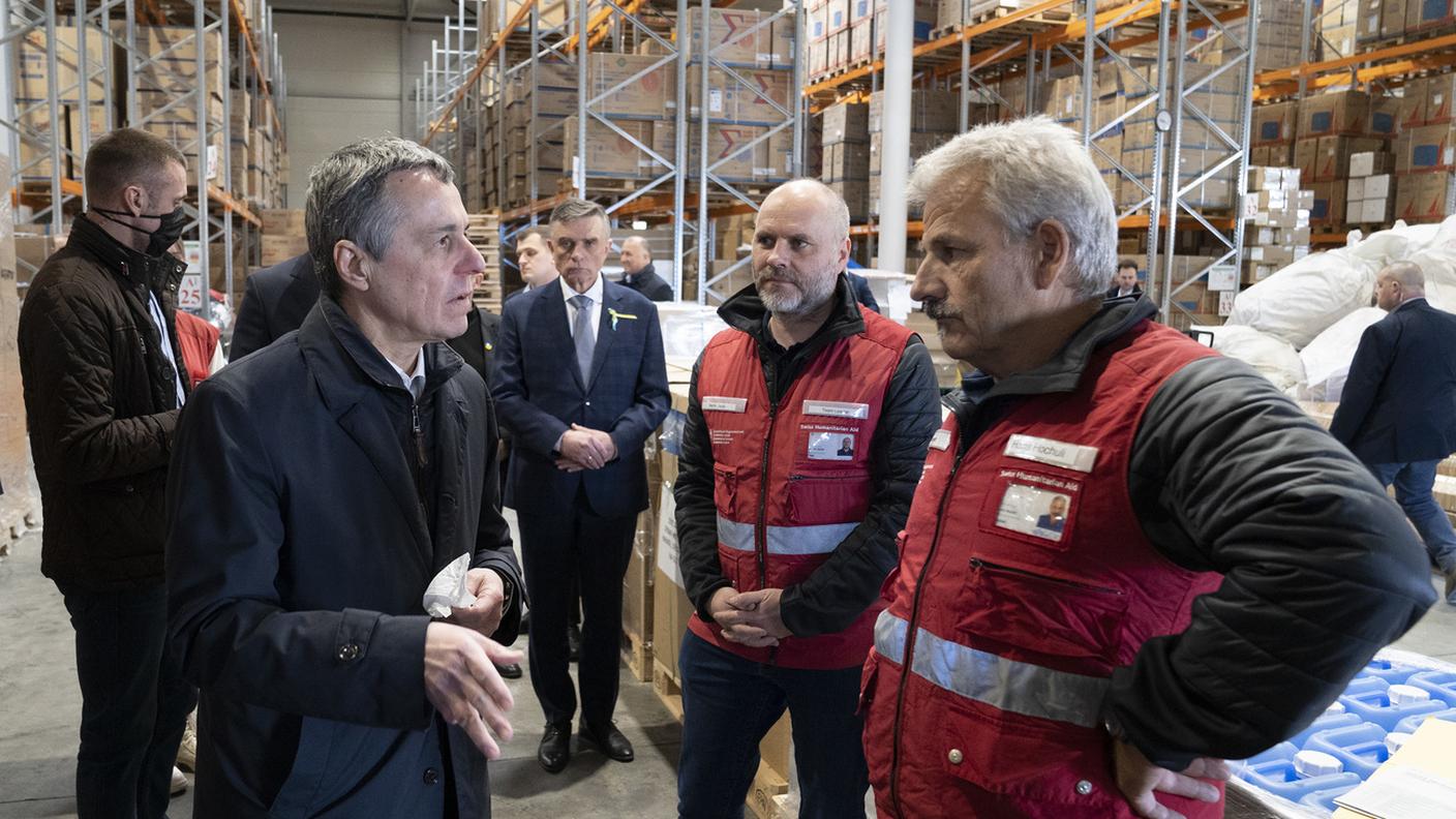 Ignazio Cassis durante la visita a Chelm, Polonia