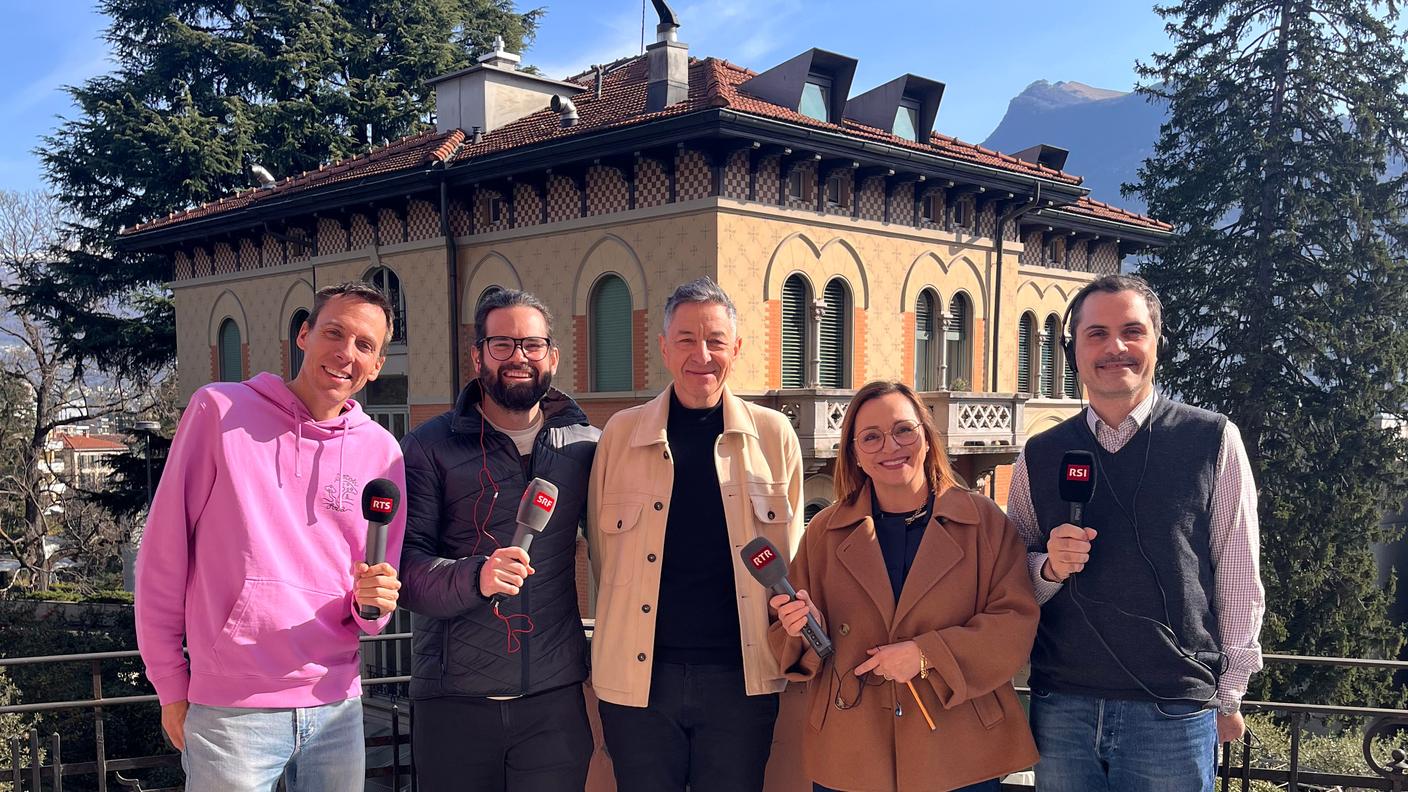 Davide Gagliardi, Gaby Degonda, Fabio Flepp, Romana Costa e Stéphane Gabioud e Adriano Bazzocco, storico e autore del libro Spalloni e Bricolle. Storia sociale del contrabbando al confine tra Italia e Svizzera 1861-1939