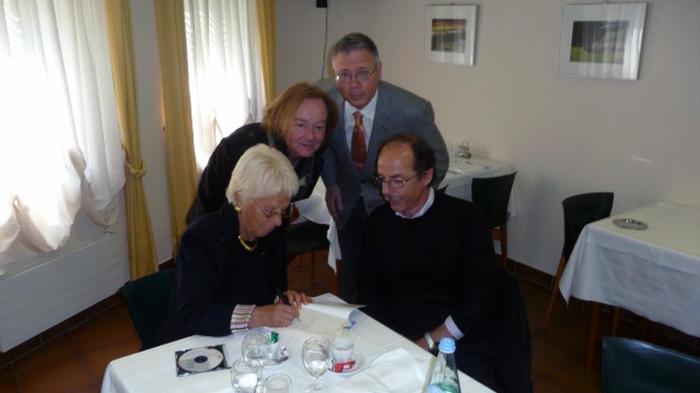 Carla Del Ponte, Rolf Schürch, Gianluca Verga e Francesco Mismirigo