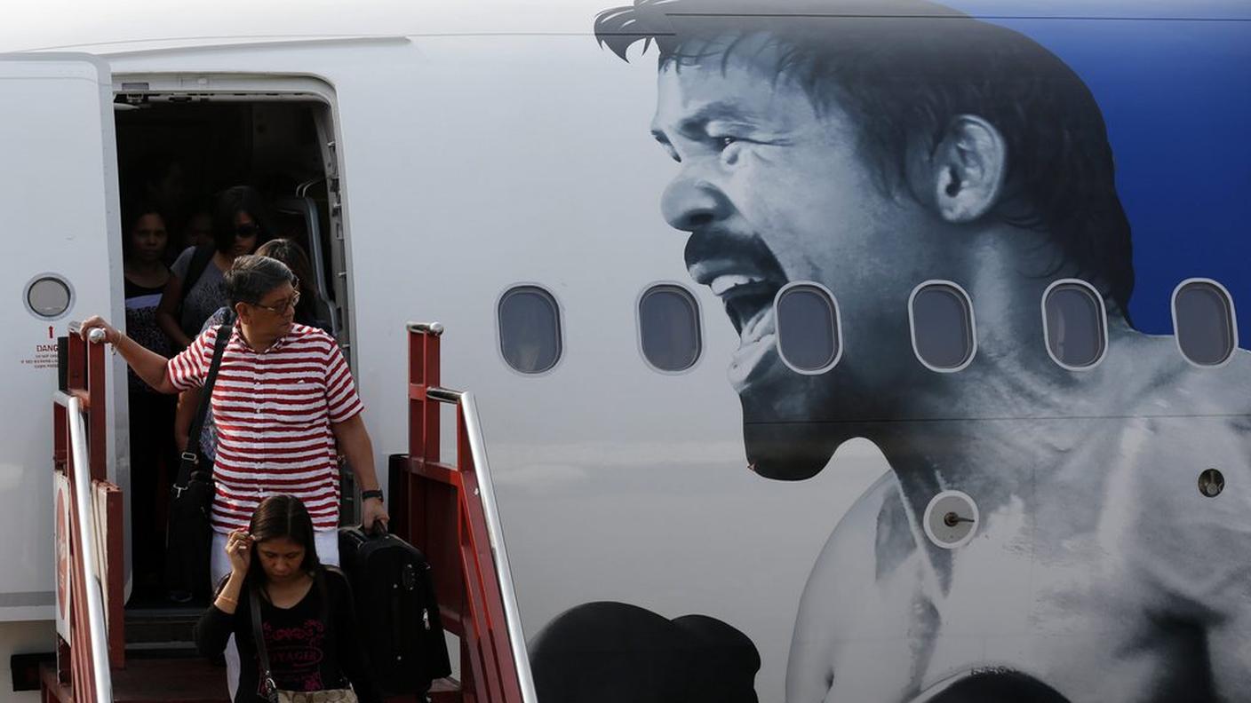 Aereo a tema per Pacquiao