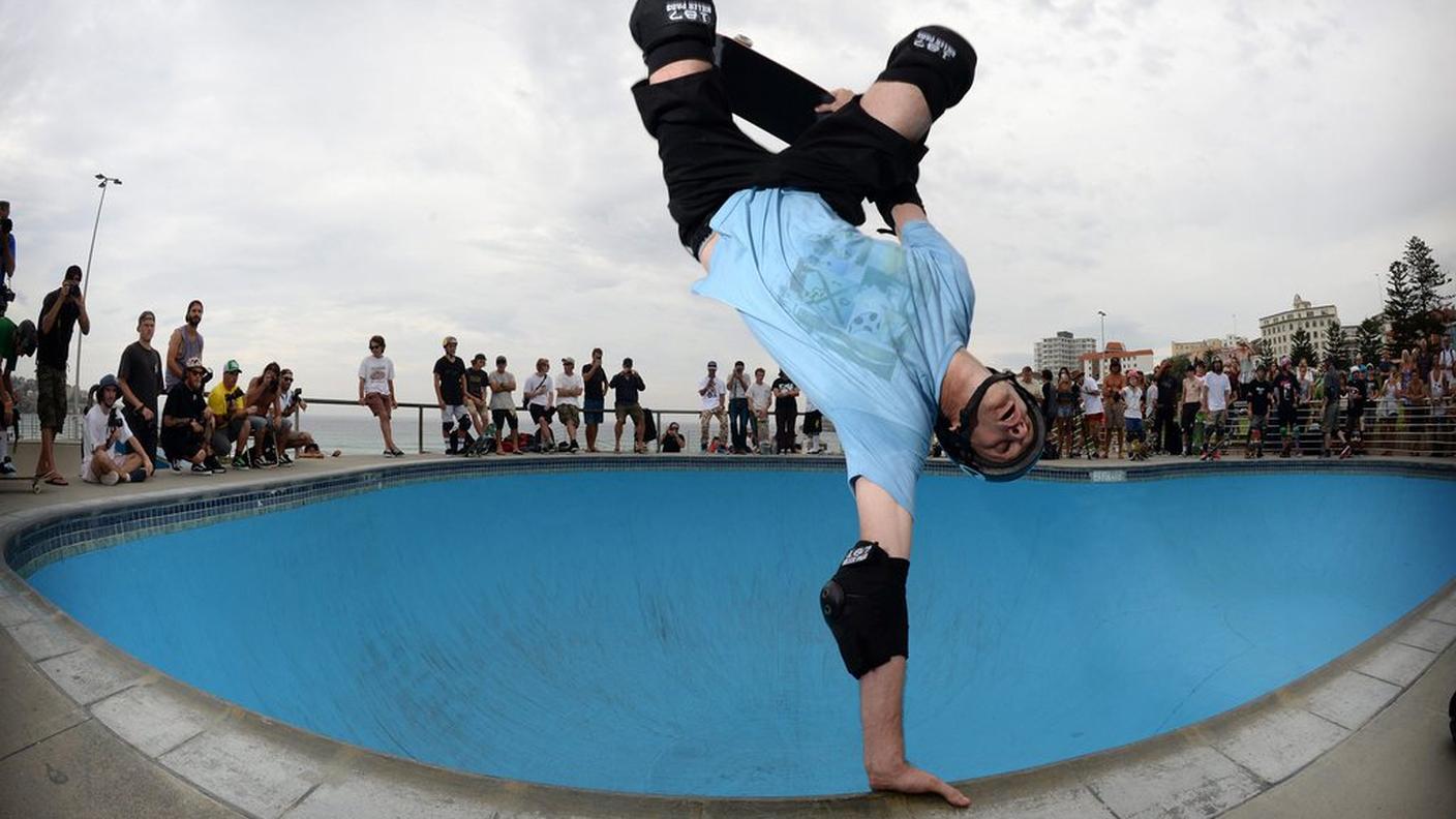 La leggenda dello skateboard Tony Hawk