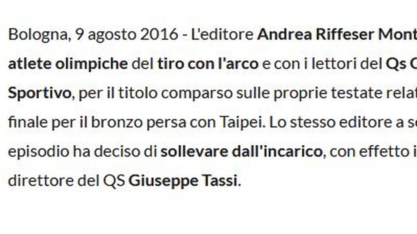 L'editore allontana il direttore