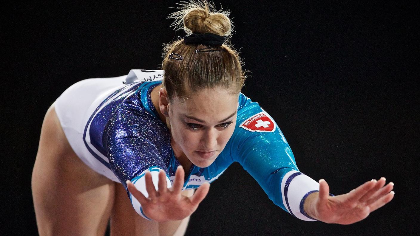 La 23enne sangallese nelle qualificazioni del volteggio