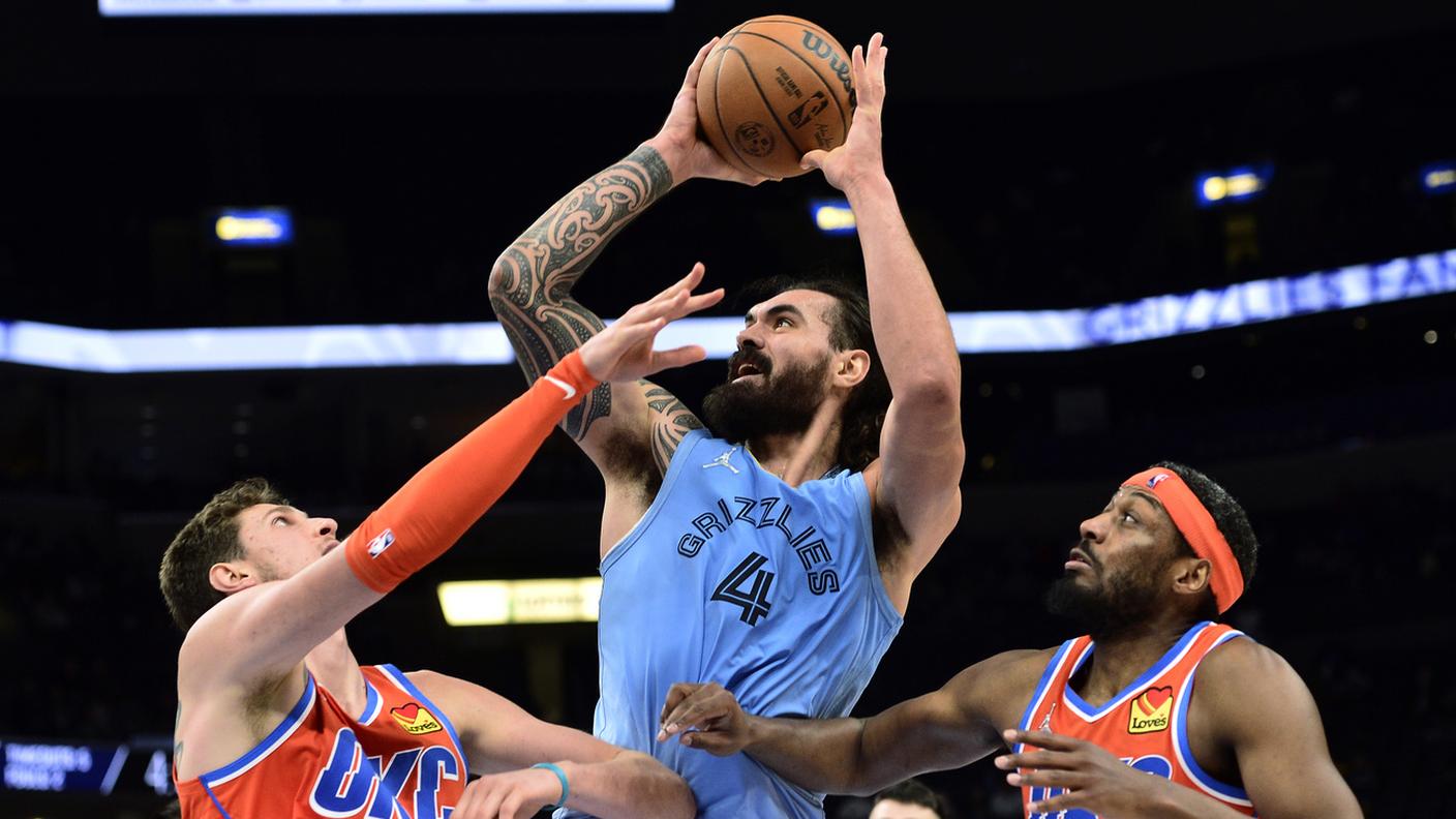 Nove punti e 8 rimbalzi per il grande ex Steven Adams